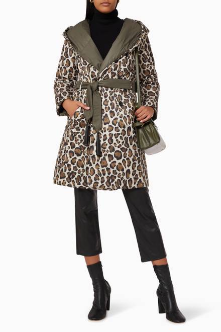 hover state of Ballata Animal Print Padded Jacket   