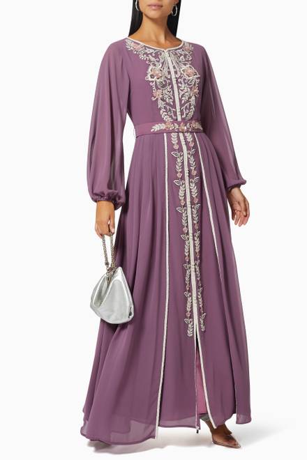 hover state of Moroccan Style Kaftan in Chiffon  