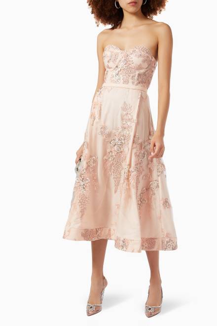 hover state of Rosie Midi Dress in Lace   