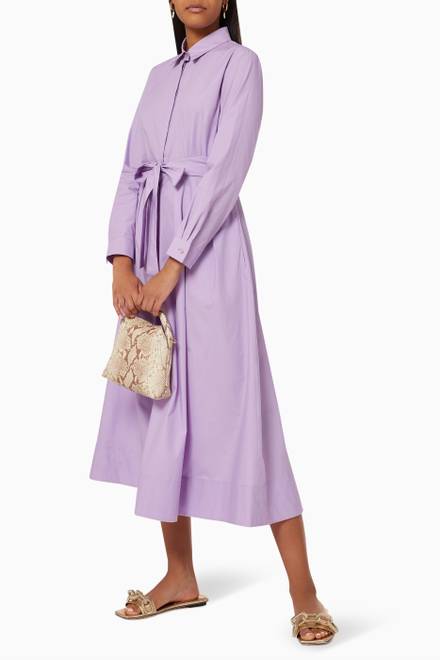 hover state of Quiche Shirt Dress with Belt 