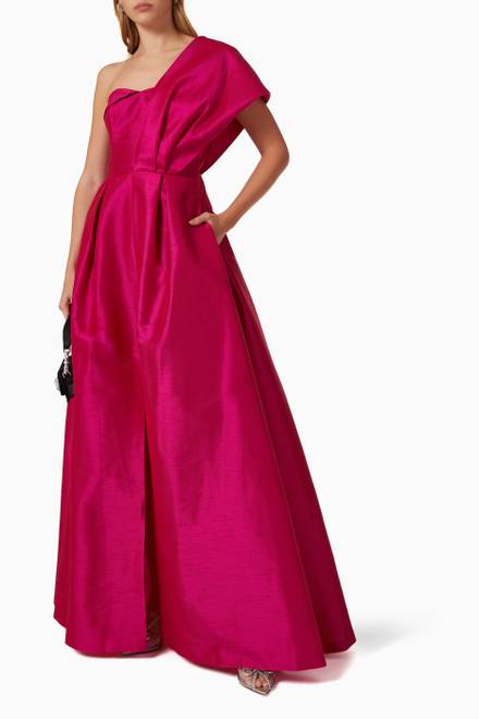 hover state of Clarissa Gown in Silk Blend 