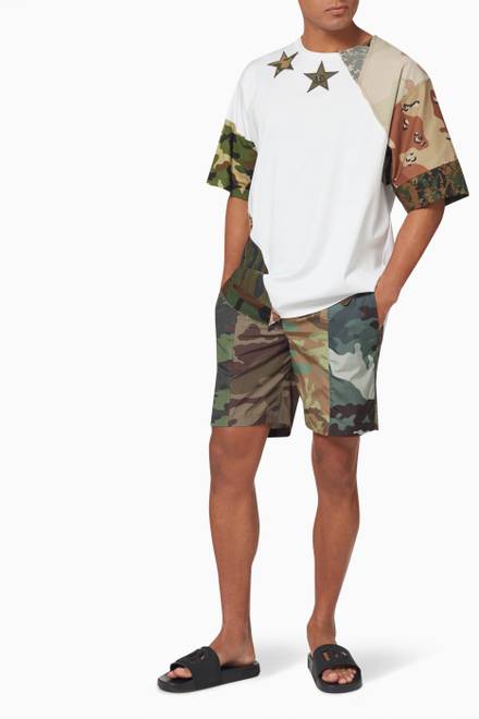 hover state of Reborn To Live Camo Swimshorts   