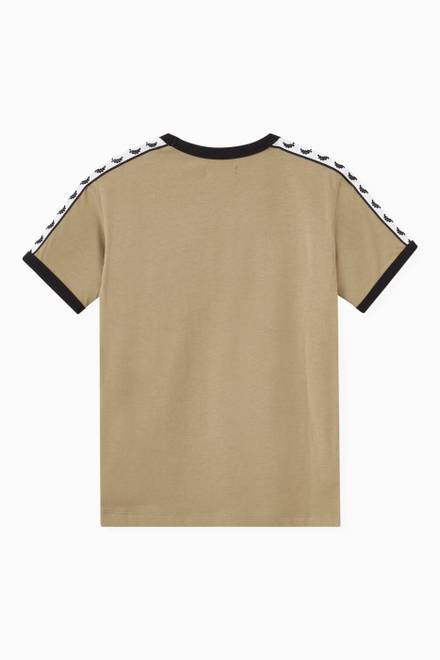 hover state of Taped Ringer T-shirt in Cotton Jersey   
