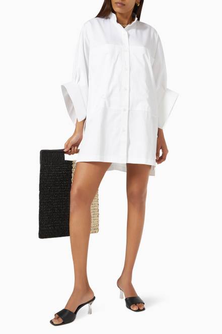 hover state of Kelly Shirt Dress in Cotton Poplin  