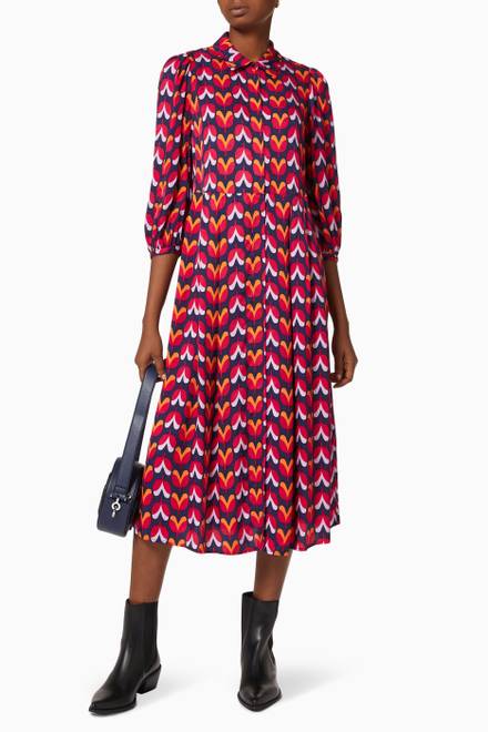 hover state of Tritare Shirt Dress in Jacquard  