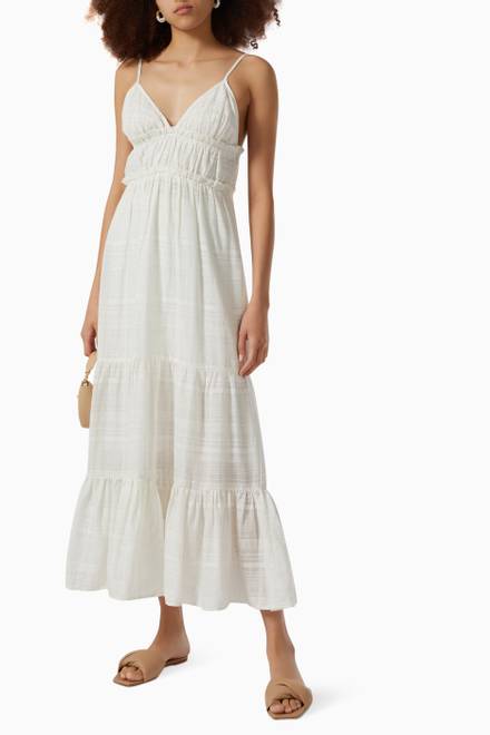 hover state of Yoko Maxi Dress in Cotton 