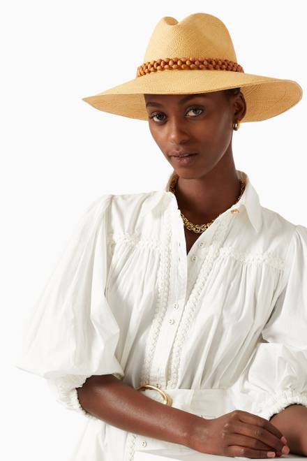 hover state of Peoni Hat in Toquilla Straw 