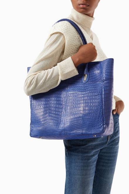 hover state of Tote Bag in Exotic Leather 