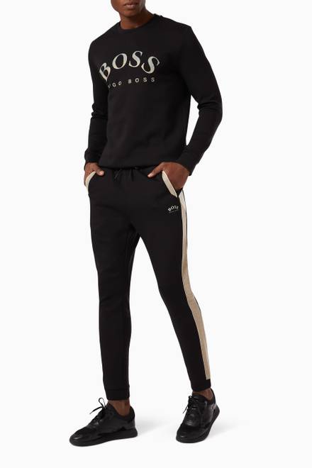 hover state of Salbo 1 Slim Fit Sweatshirt in Stretch Cotton  