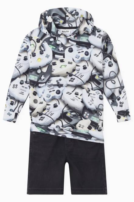hover state of Gaming Controller Hoodie in Cotton