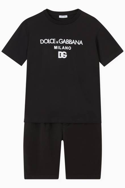 hover state of DG Milano print T-shirt in Cotton Jersey           