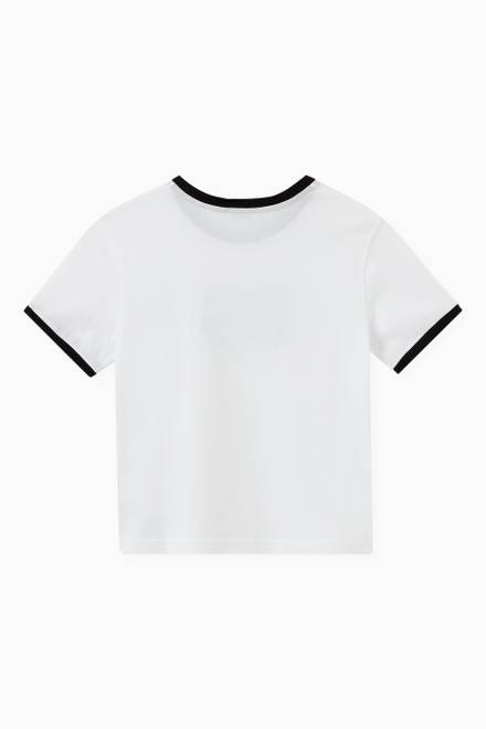 hover state of DG Embellished Patch T-shirt in Cotton Jersey 