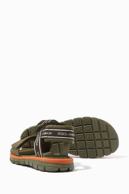 hover state of DG Logo Sandals in Technical Rayon 