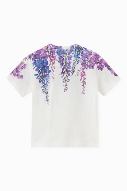 hover state of Wisteria Print T-Shirt in Cotton