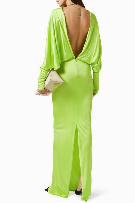 hover state of Ophelia Maxi Dress in Satin 