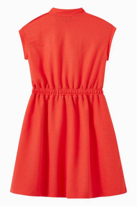 hover state of Elastic Piquet Dress in Cotton Stretch