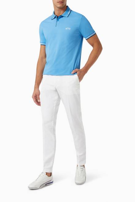 hover state of Slim Fit Polo Shirt in Cotton Piqué    