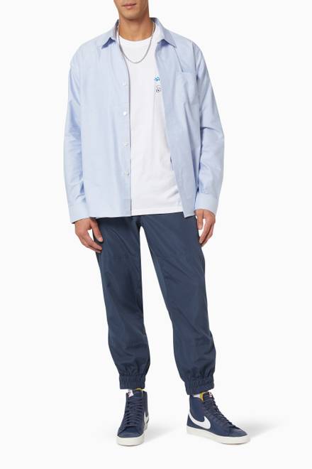 hover state of Big Button Oxford Shirt in Cotton Poplin 