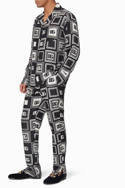 hover state of All-Over DG Print Joggers in Silk