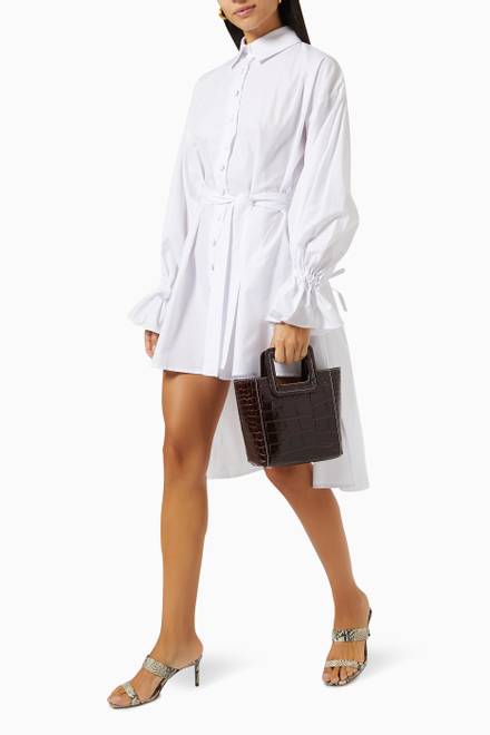 hover state of High Low Shirt Dress in Poplin 