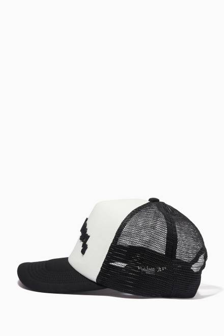 hover state of Curved Logo Cap in Cotton & Mesh