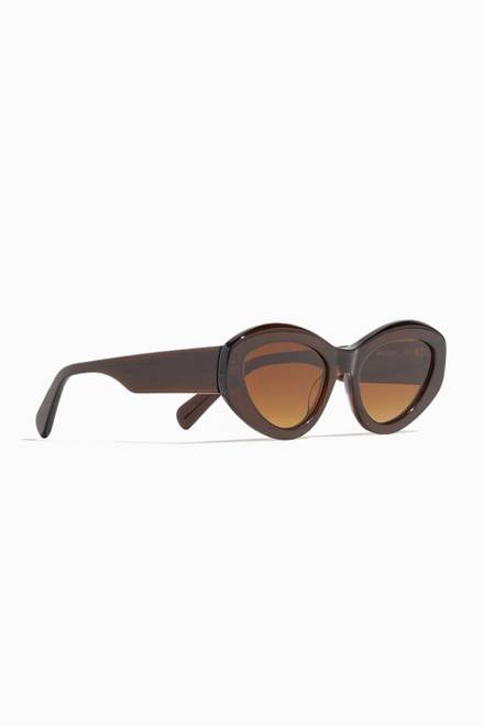 hover state of 09 Oval Cat-eye Sunglasses  