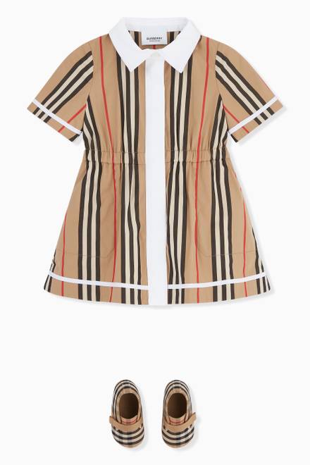 hover state of Alexandra Pinstripe Shirt Dress in Cotton  
