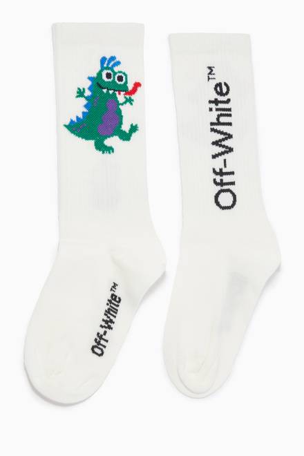 hover state of Monster Mid Length Socks in Cotton 