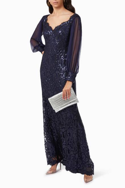 hover state of Cassatt Sequin Gown  