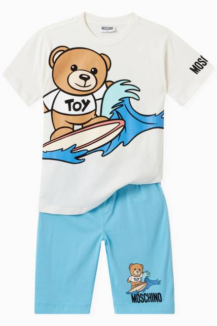 hover state of Surfer Teddy Bear T-shirt in Cotton