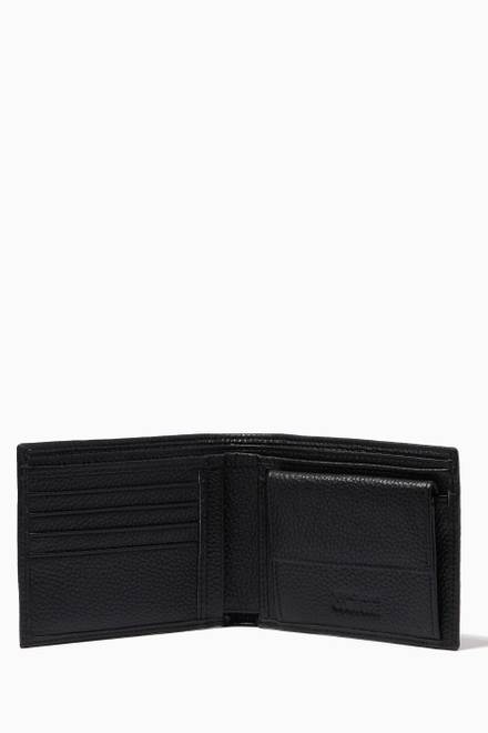 hover state of Logo Bifold Wallet in Leather 