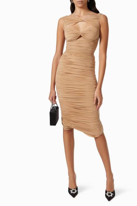 hover state of Knox Open Twist Dress in Lycra 