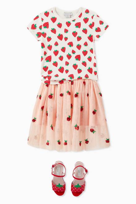hover state of Sequined Strawberry Skirt in Tulle