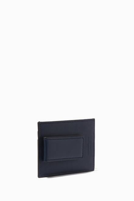 hover state of Gancini Card Holder in Leather