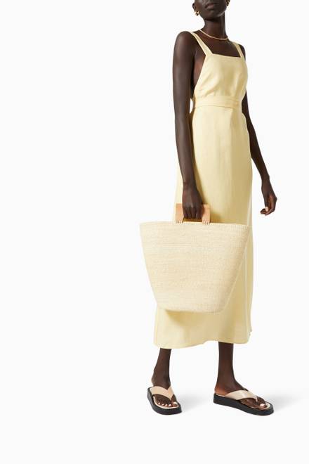 hover state of Mustique Dress in Organic Linen   