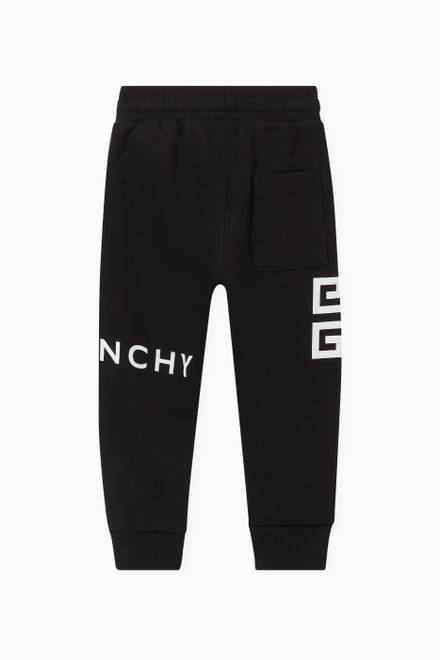 hover state of Logo Print Track Pants in Cotton 