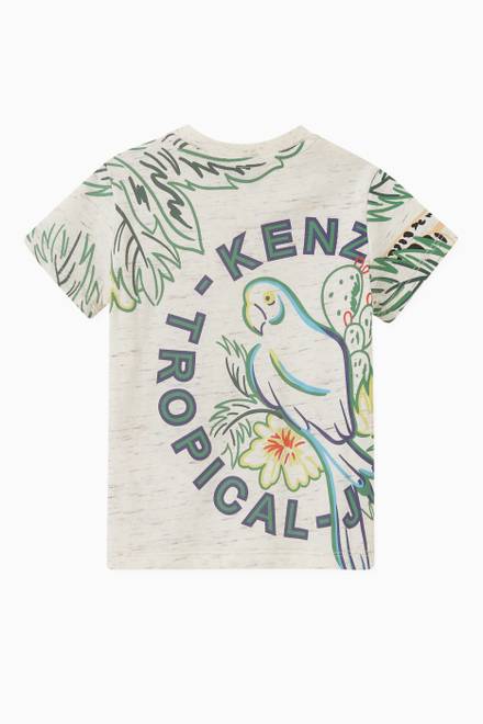 hover state of KENZO Tropical T-shirt in Cotton  