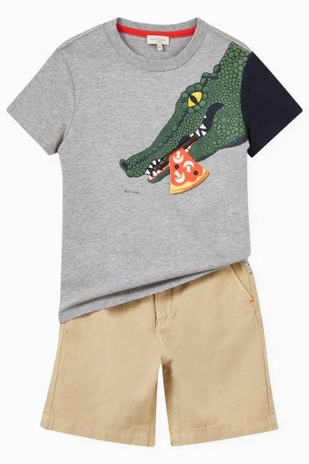 hover state of Crocodile T-shirt in Cotton