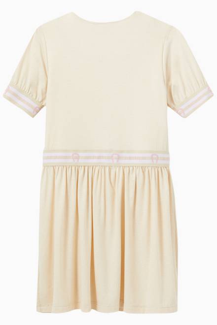 hover state of Teddy Logo Zip-up Dress in Cotton Jersey 