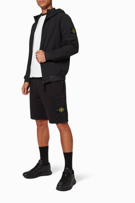 hover state of Compass Logo Shorts in Fleece 
