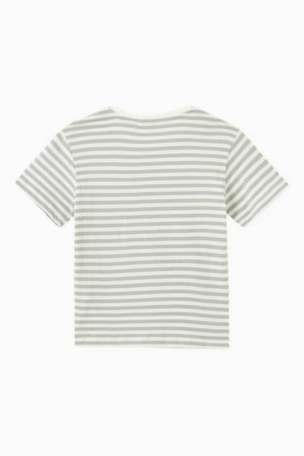 hover state of Striped Animal T-shirt in Cotton