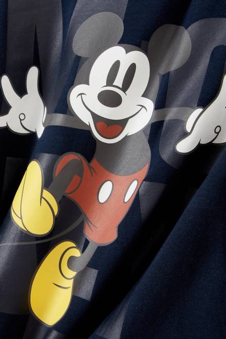 hover state of Disney Mickey Long Sleeve T-Shirt in Organic Stretch Cotton 