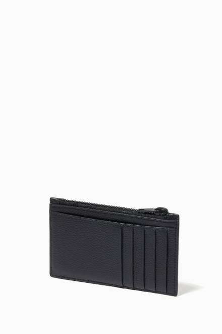 hover state of Long Coin & Card Holder in Grained Calfskin