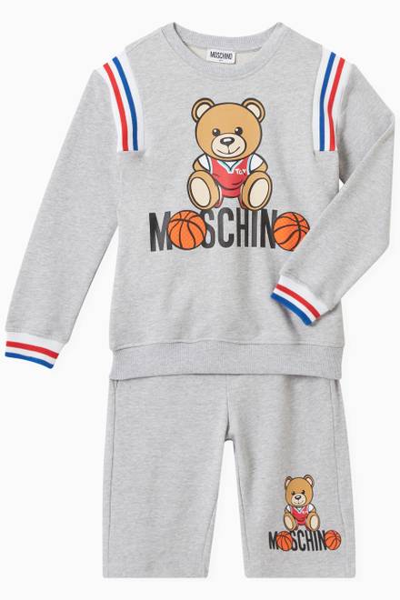hover state of Basketball Teddy Bear Sweatshirt in Cotton