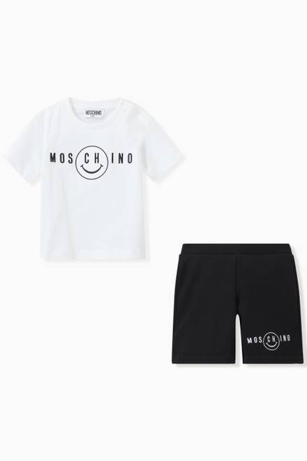 hover state of Smiley Logo T-shirt and Shorts Set