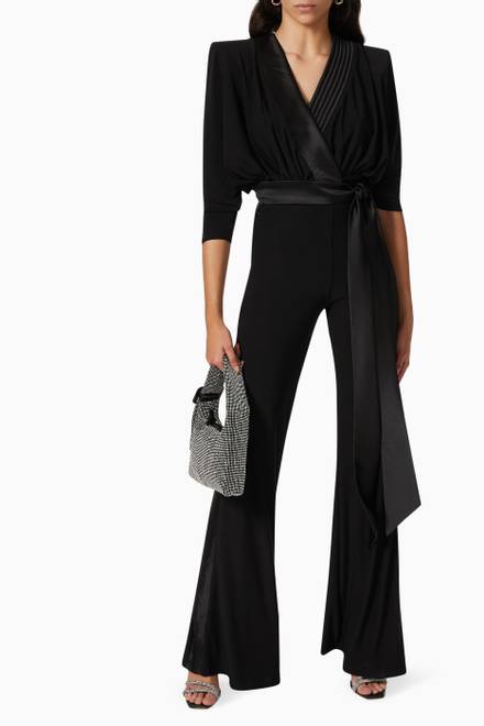 hover state of Weld Jumpsuit in Stretch Jersey   