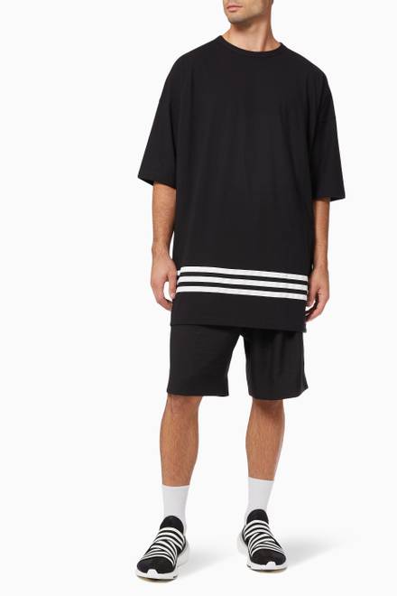 hover state of Oversized Stripes T-shirt in Cotton Jersey