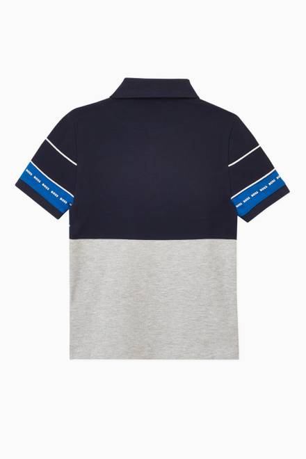 hover state of Printed Logo Polo Shirt in Cotton  