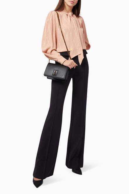 hover state of High-waist Pants in Stretch Crêpe