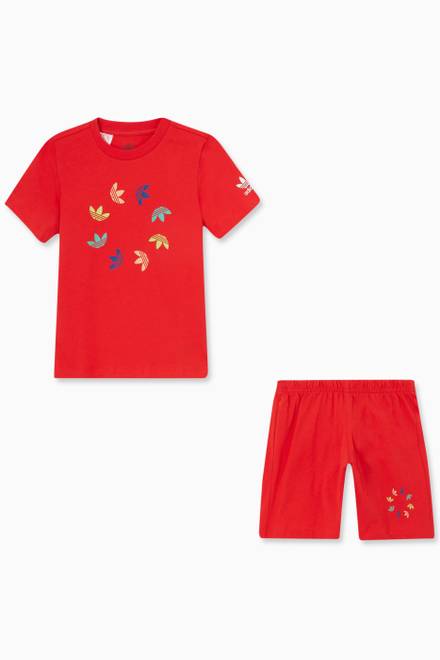hover state of Adicolor T-shirt and Shorts Set